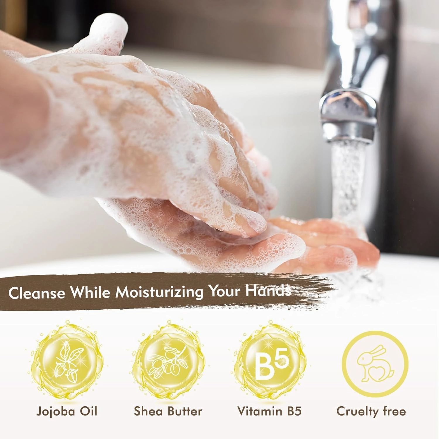 Lemon Scent Liquid Hand Soap Refills - Natural, Gentle & Moisturizing Formula - Family Size 3 Pack, Ideal for Liquid Soap Dispensers in Kitchen and Bathroom