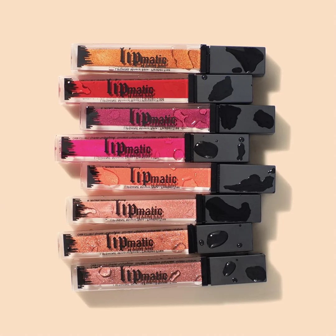 LipMatic Glaze LipShine- Moisturizing Vitamin E Lip Makeup for Women, Beeswax and Natural Organic Ingredients, Long-Lasting Lip Gloss, High-Definition Clear Shine Finish, Cruelty & Paraben Free
