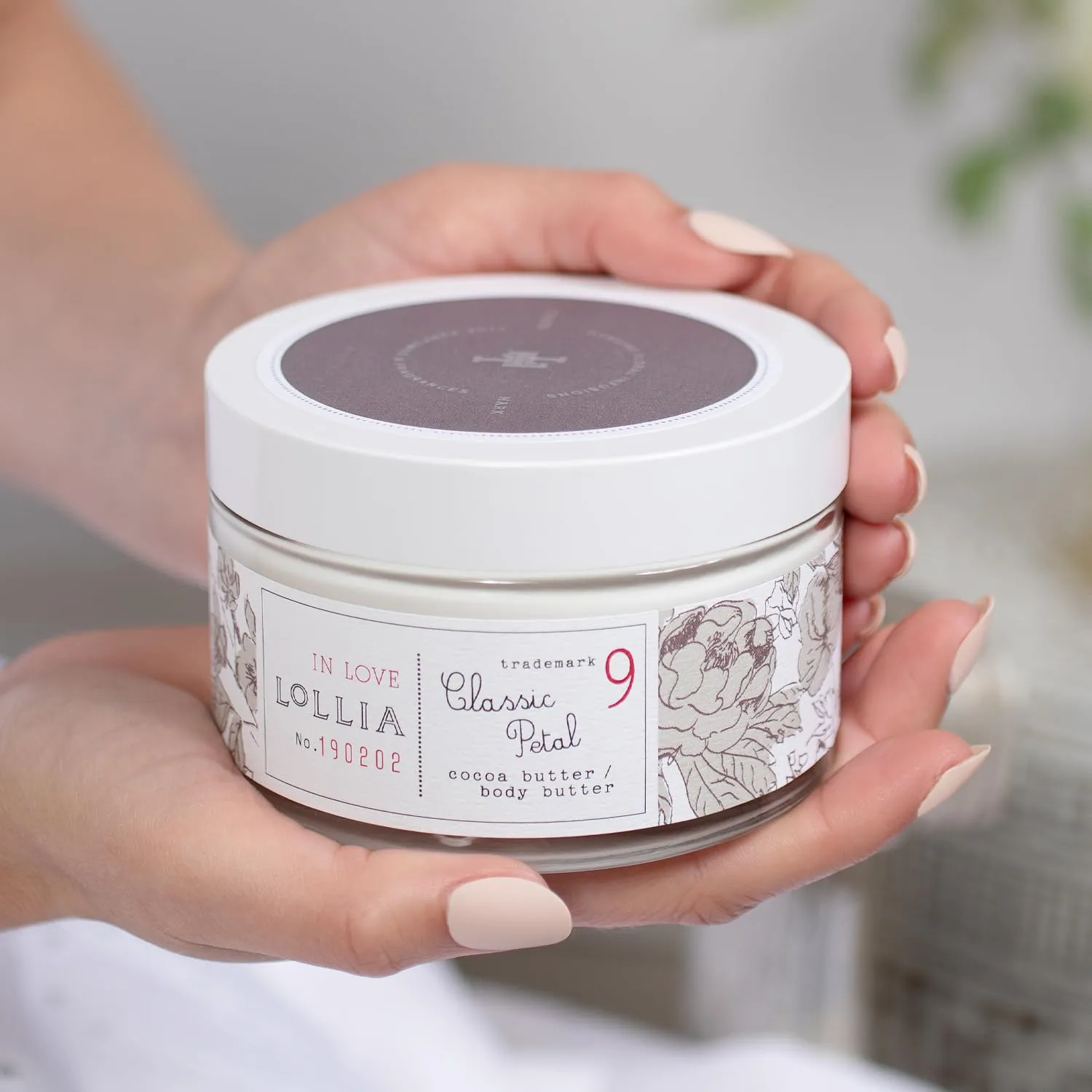 LOLLIA In Love Body Butter, 5.5 oz. - Classic Petal Fragrance - Shea Butter & Cocoa Butter, Body Lotion for Women, Hydrating & Smooth Body Moisturizer