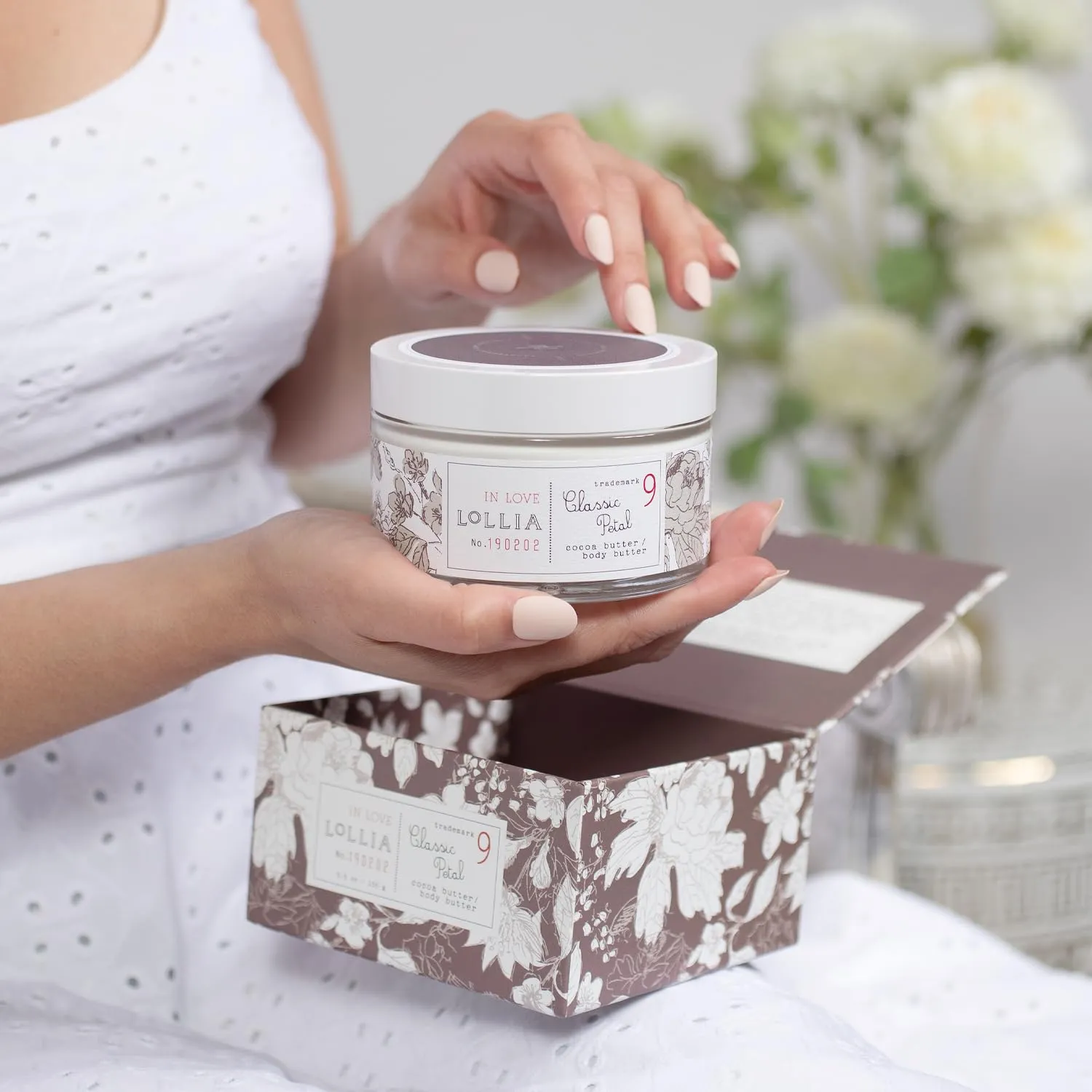 LOLLIA In Love Body Butter, 5.5 oz. - Classic Petal Fragrance - Shea Butter & Cocoa Butter, Body Lotion for Women, Hydrating & Smooth Body Moisturizer