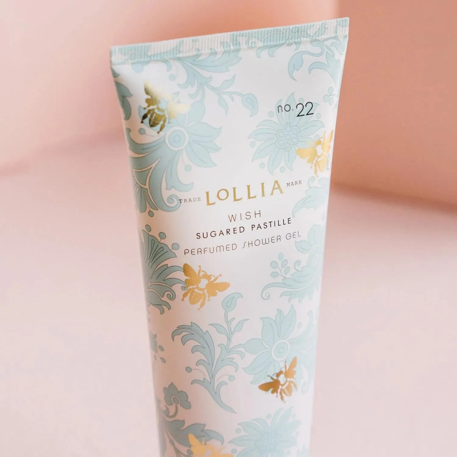 LOLLIA Wish Shower Gel, 8 fl. oz. – Sugared Pastille – Scented Shower Gel, Shea Butter Body Wash, Bath Wash for Women, Moisturizing