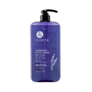 Luseta Lavender & Collagen Body Wash for Women and Men, Moisturizes and Soothes the Skin with Calming Aroma, Enhances Hydration Shower Gel Body Wash, Sulfate & Paraben-Free 33.8oz