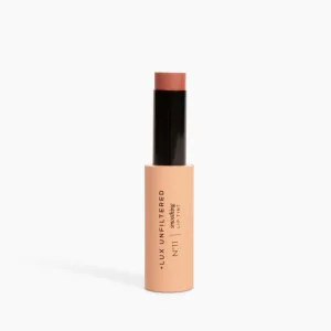   Lux Unfiltered N°11 Smoothing Hydrating Lip Tint for Women - Tinted Lip Balm with Jojoba & Sunflower Oil - Lightweight, Moisturizing, Semi-Sheer Color - Vegan & Cruelty-Free - Paloma (Nude)