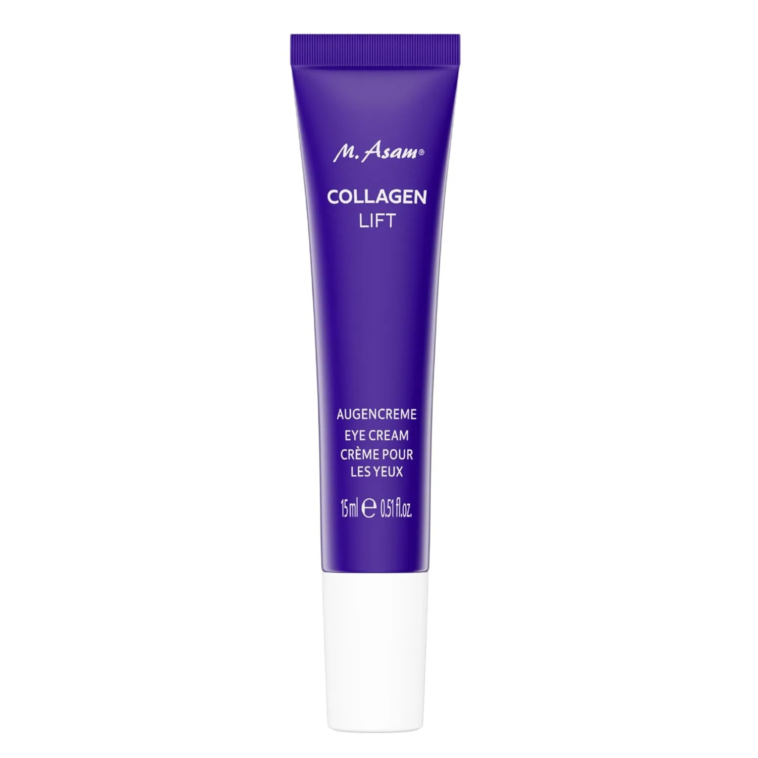 M. Asam COLLAGEN LIFT Eye Cream (15ml) – Anti Aging Skincare for Wrinkles and Fine Lines, Vegan Under Eye Cream for Mature Skin, Caffeine Treatment for Firmness and Hydration, Skincare Essential