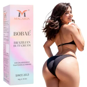 MACARIA Bobae Brazilian Booty Butt Cream For Growth Larger Bigger bum For Women Lift up Bum Cream