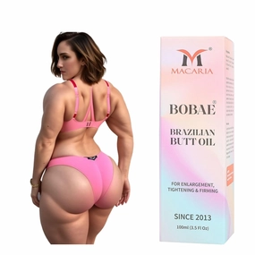 MACARIA Bobae Brazilian Butt Booty Oil Enlargement Tightening Shape & Size up Toning Cream Quick Growth Lifting & Firming Hips Enhancement Gel for bigger bum for Women