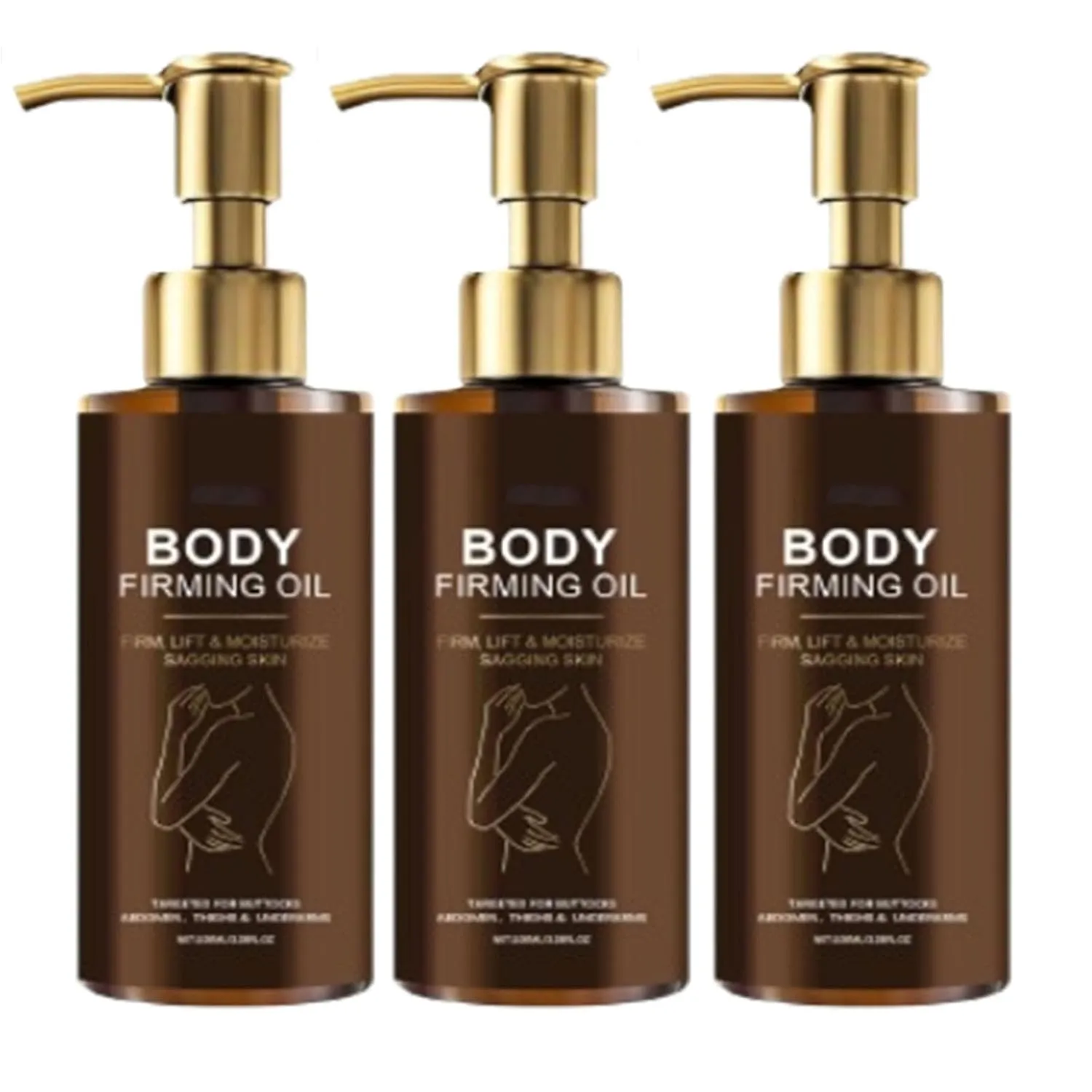 Magic Body Firming Oil, 100ml Collagen Lifting Body Oil, Hydrating Bodys Tightening Lotion, Magic Luxury Bodys Oil, Hydrating and Firming Skin for Full Bod y Use, Natural Ingredients (3PC)