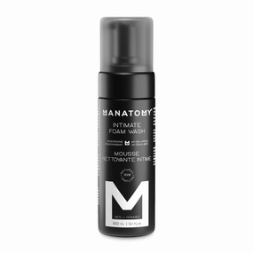 MANATOMY® Intimate Foam Wash for Men, pH-Balanced Gentle Cleanser, Hydrating Aloe Vera & Witch Hazel Formula, Refreshing & Soothing Intimate Care, Cool & Comfortable, Signature Masculine Scent, 150ml