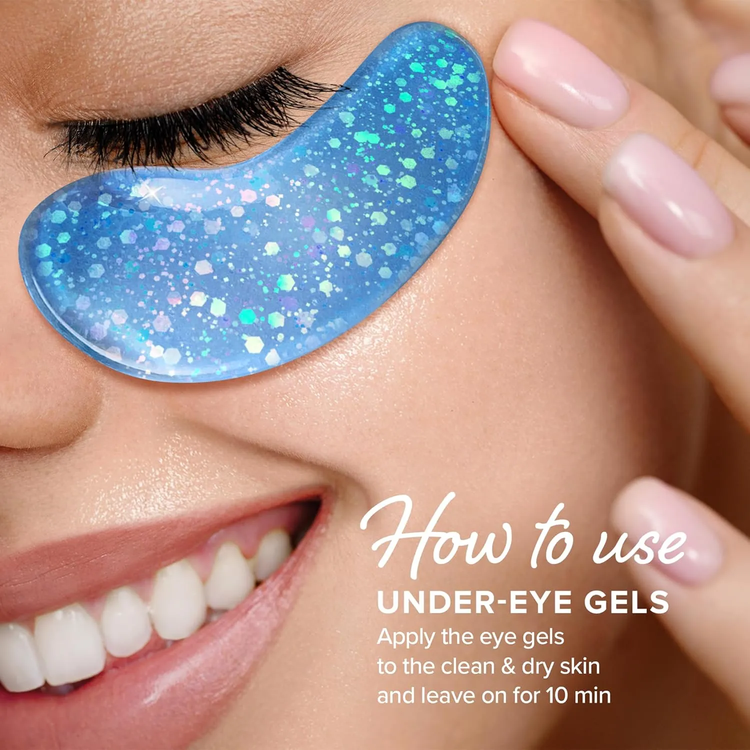 MAREE Eye Gels - Under Eye Patches for Puffy Eyes and Dark Circles with Natural Marine Collagen & Hyaluronic Acid - Anti-Aging Masks for Face to Soothe Puffiness