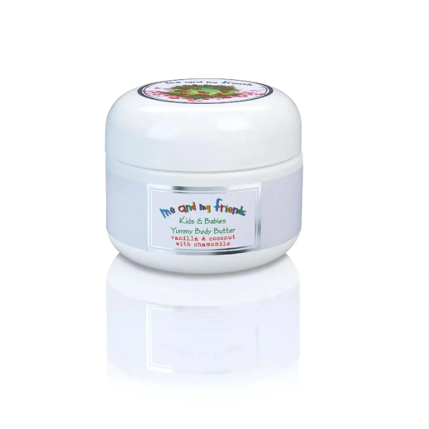 Me and My Friends Yummy Body Butter for Kids & Babies - Newborn Baby Cream for Sensitive Skin - Naturally Derived Ingredients - Vanilla & Coconut with Chamomile - Travel Size - 1.6 oz