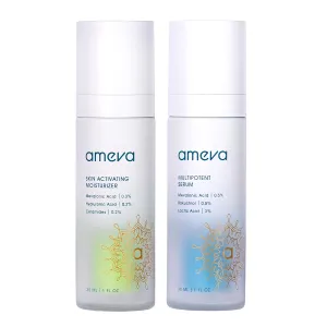 Mevalonic Acid Multipotent Serum: Plant-Based, Vegan, Boosts Collagen, Hyaluronic Acid, Anti-Aging, Velvety Soft, Enhances Radiance, Reduces Redness, 100% Natural (Rapid Rejuvenating Duo)