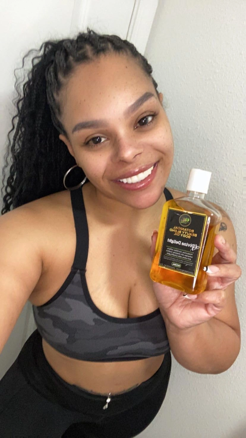 Mia More Oils Botanical Beauty Blend – Body Oil for Women, 8 oz | Natural Moisturizer with Jojoba, Coconut & Vitamin E Oils | Hydrates & Nourishes Dry, Sensitive Skin | Fruity Fusion Fantasy