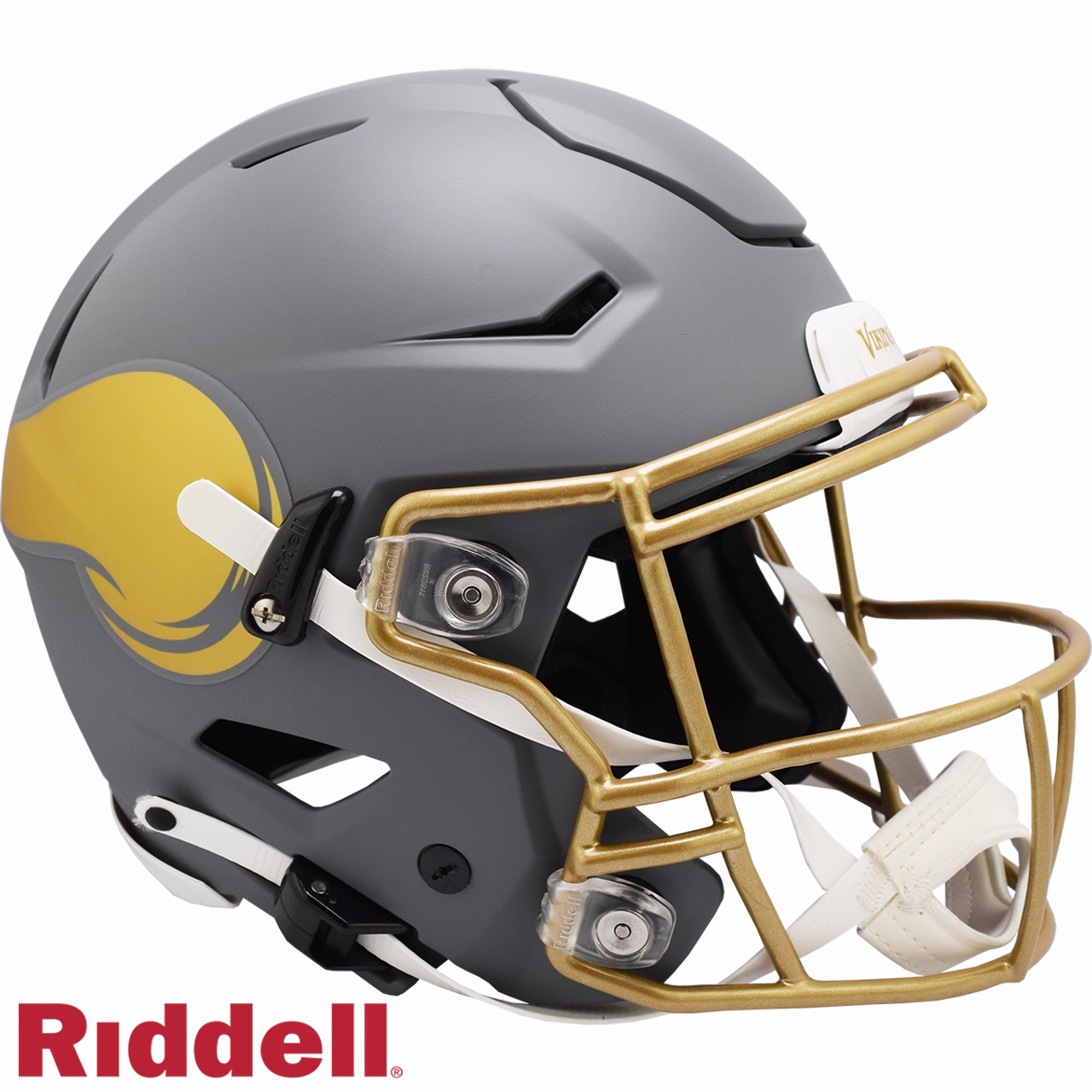 Minnesota Vikings Helmet Riddell Authentic Full Size SpeedFlex Style Slate Alternate - Riddell