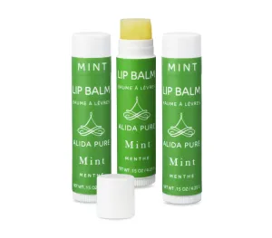 Mint Lip Balm Collection, Vegan Set, Beeswax Free, with Avocado And, Organic Jojoba Oil, and Vitamin E, Natural Moisturizer for Dry, Chapped Lips, 3 Tube Set