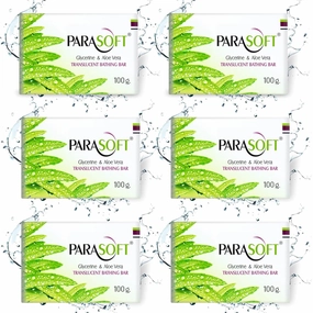 Moisturising, Cleansing Body Soap with the Goodness of Aloe Vera & Glycerine For Dry Skin, Nourishing Daily Bathing Bar For Sensitive Skin -100 gm (Pack of 6)