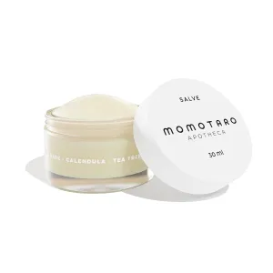 MOMOTARO APOTHECA Vaginal Moisturizer, Organic Vulva Salve - Intimate Soothing Balm, Vulvovaginal Dryness, Odor, Itching, Burning, Redness, BV, Menopause Irritability - Hormone Free pH Balance - 1oz
