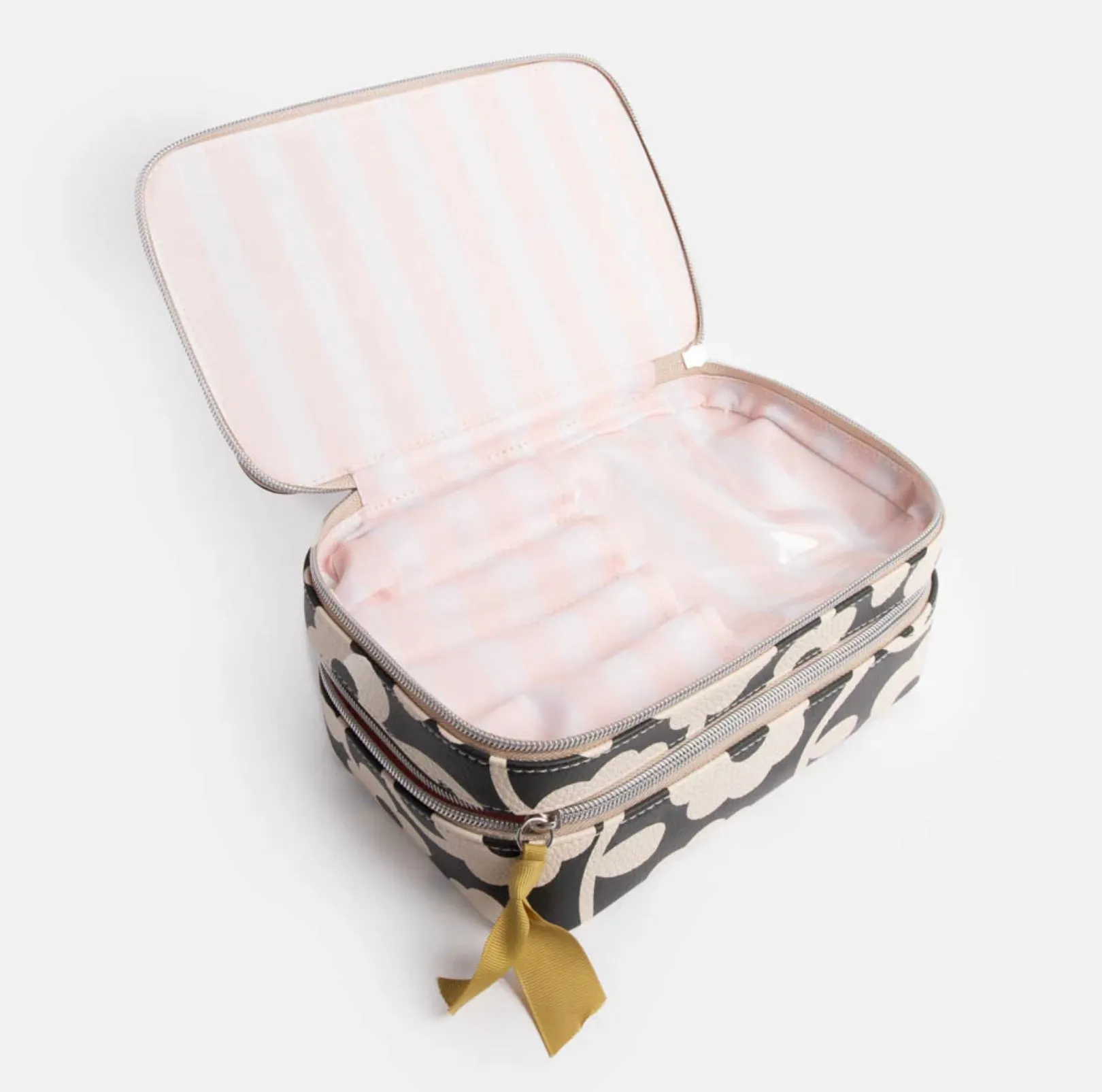 Mono Flower Makeup Bag Organiser