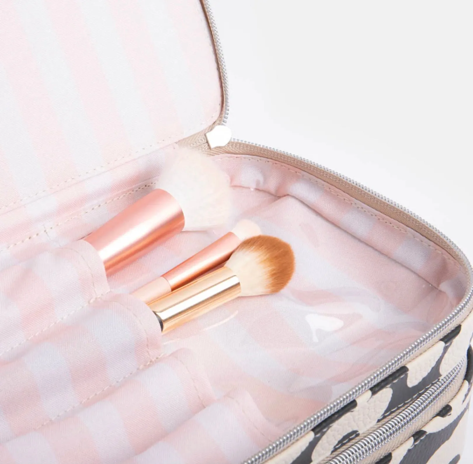 Mono Flower Makeup Bag Organiser