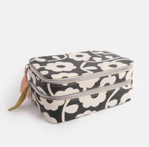 Mono Flower Makeup Bag Organiser
