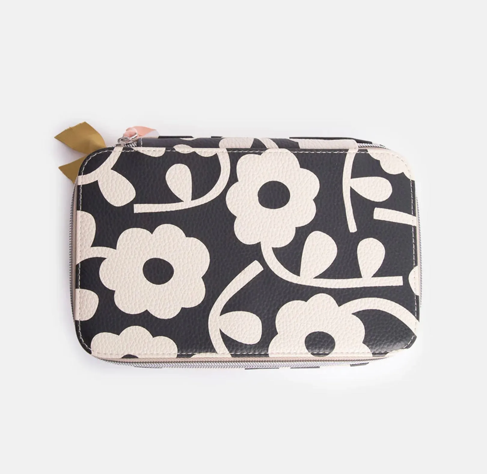 Mono Flower Makeup Bag Organiser