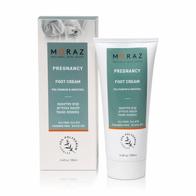 Moraz Polygonum Pregnancy Foot Cream - Jojoba Oil Infused Pregnancy Essentials - Prevents Irritations and Dryness with Cooling Relief - 3.4 oz