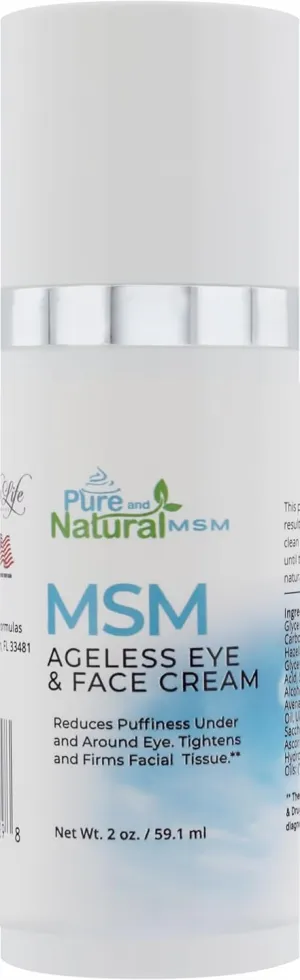 MSM Ageless Eye & Face Cream 2oz