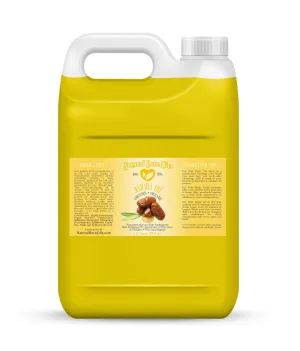 Natural Born Oils Jojoba Oil, 1 Gallon, Organic, Cold-Pressed, Vitamin-Rich, Deep Skin Hydration, Hair Revitalization