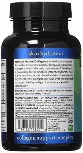 Neocell pescado Colágeno Plus Ácido Hialurónico Cápsulas, 120 count
