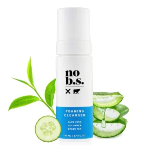 No Bad Stuff - Foaming Cleanser, Natural Face Wash with Cucumber, Green Tea & Aloe Vera, for Oily, Combination, Dry, Normal, Sensitive & Acne Skin, Gluten Free & Vegan, 5.4 FL Oz