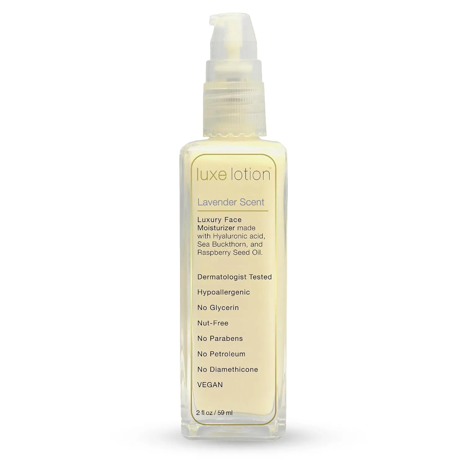 Non-Greasy Hyaluronic Acid Moisturizer – Lavender-Scented Lotion, Silicone Free, No Fillers - Anti-Aging Hydrating Hyaluronic Acid Body Lotion w/ Organic & Plant Based Ingredients – Travel Size 2oz