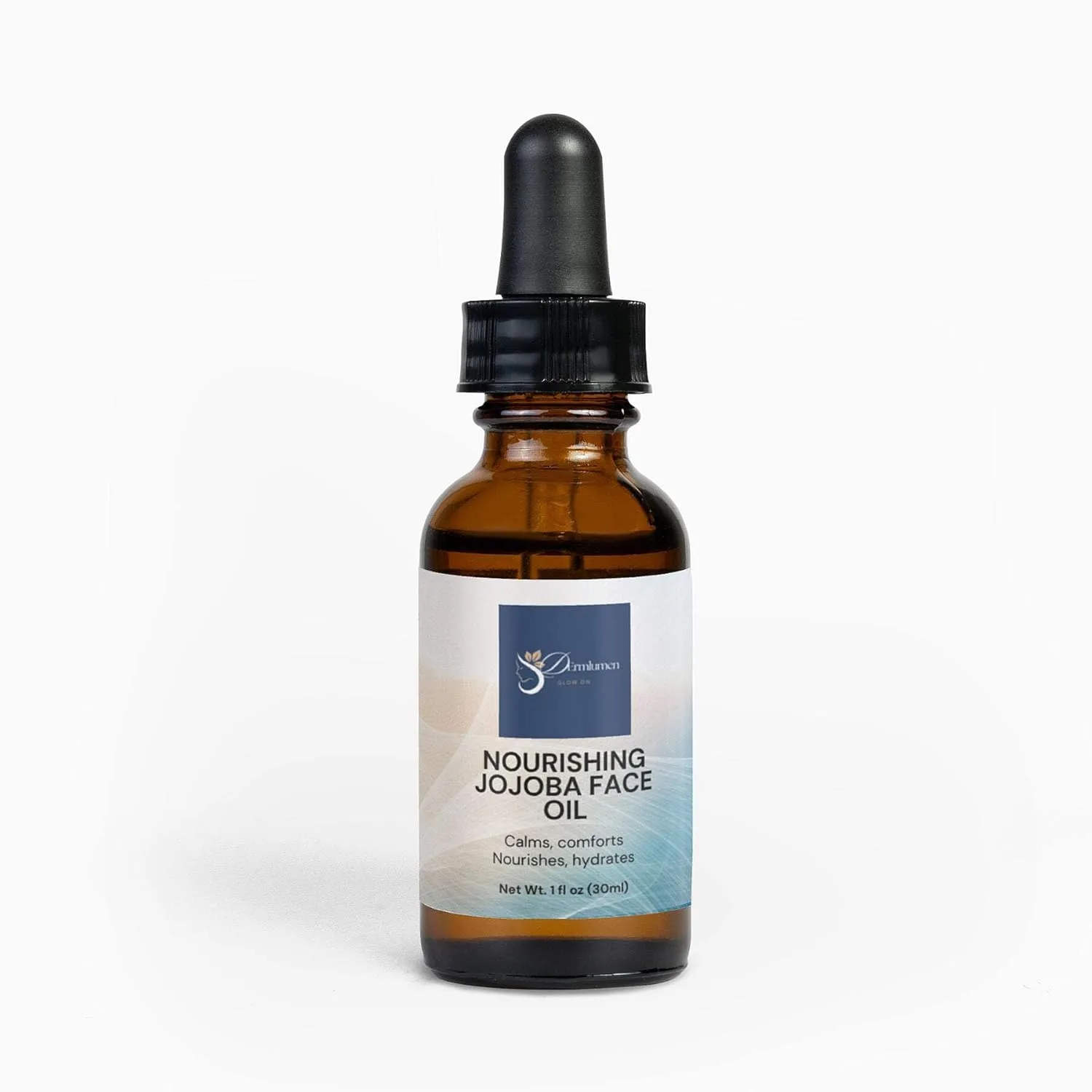Nourishing Jojoba Face Oil – Lightweight Moisturizing Oil for Sensitive & Dry Skin – With Squalane, Magnolia Bark & Bisabolol – Calms, Softens & Balances – 1oz