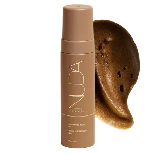 Nuda Self Tanning Mousse | Lightweight Sunless Tanning Lotion | Cruelty Free Body Self Tanner Mousse with Natural Ingredients | Bronzing Lotion at Home (190mL, Dark)