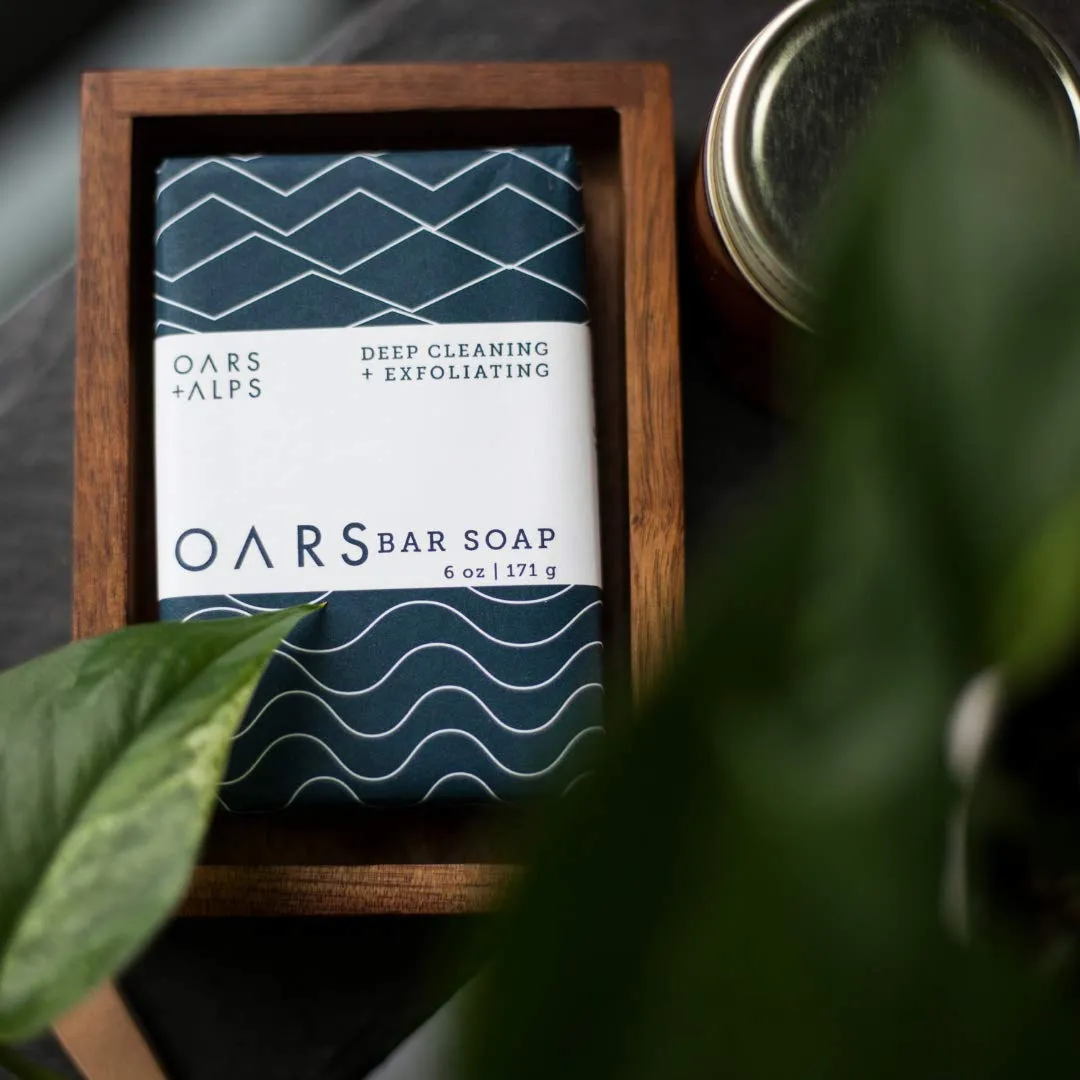 Oars   Alps Men's Bar Soap Gift Set, Dermatologist Tested and Made with Clean Ingredients, TSA Approved, 2 Pack, 6 Oz Each