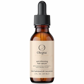 Olegna Biotin Hair Growth Oil for Women - Hair Serum for Frizzy and Damaged Hair - Prevents Hair Loss & Breakage - With Vitamin D & E   Hyaluronic Acid - 2oz