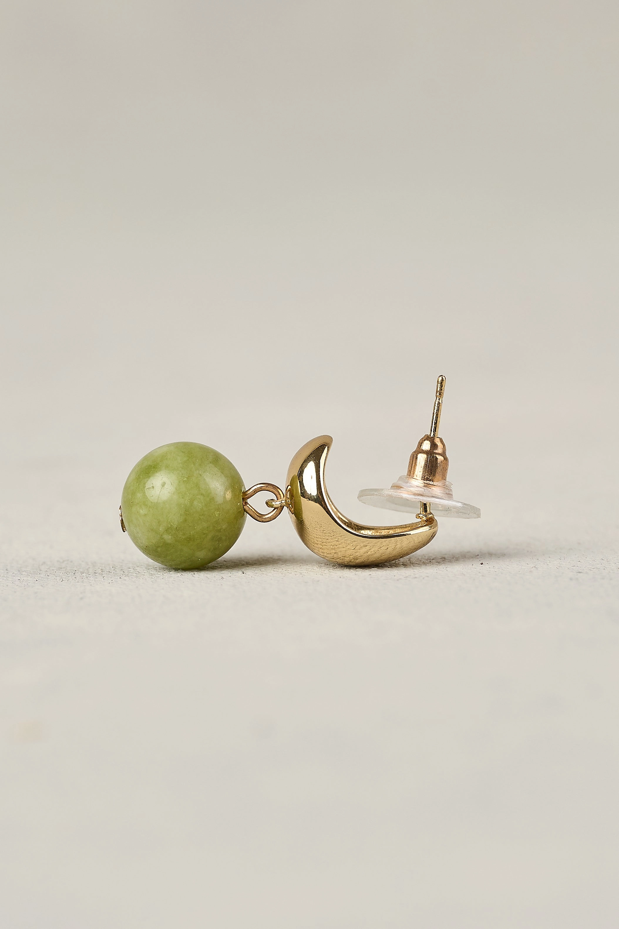 Olivine Stone Earrings - Pear