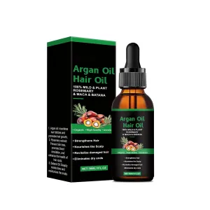 Organic Hair Growth， Rosemary & Batana Oil for Scalp & Hair Strengthening，All Hair Types Treatment Oil (1PS)
