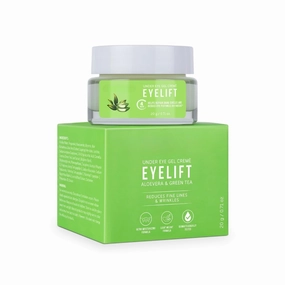 Organic Hydrating Natural Under Eye Gel for Dark Circles, Puffy Eyes, Wrinkles & Removal of Fine Lines for Women & Men, 20 gm