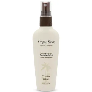 Original Sprout Luscious Island Protein Hair Mist for All Hair Types, Lightweight Leave-In Spray for Dry or Damaged, Heat-Styled & Color-Treated Locks, with Argan Oil & Vega Bead Technology, 3 fl oz