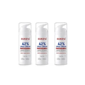 OUKEYA Urea Cream 42% plus Salicylic Acid 2% Intensive Repair Treatment, 3 Pack