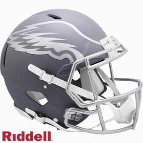 Philadelphia Eagles Helmet Riddell Authentic Full Size Speed Style Slate Alternate - Riddell