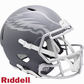 Philadelphia Eagles Helmet Riddell Replica Full Size Speed Style Slate Alternate - Riddell