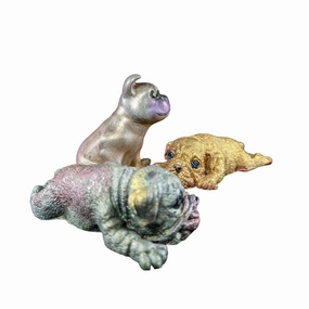 Playful Puppies Handmade Artistic Moisturizing Soap | Nourishing Guest Soap | Moisturizing Face Soap | Unique Art