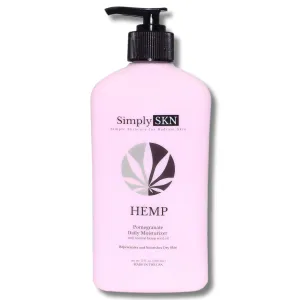 Pomegranate, Daily Moisturizing Hemp Body Lotion with Natural Hemp Seed Oil, Shea Butter and Jojoba Oil, Vibrant Pomegranate Scent, 17 fl. oz, Made in USA