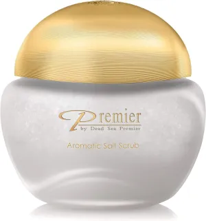 Premier Dead Sea Aromatic Salt Scrub, body scrub, bath salts infused with essential oils, jojoba oil, vitamin e oil, Exfoliates and Moisturizes smooth soft skin Hands, Feet & Body EXOTIC SCENT 10.5oz