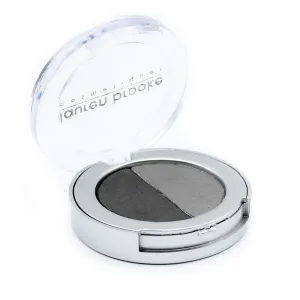 Pressed Eye Shadow Duo, Richly Pigmented Natural Eyeshadow, EU Certified Organic Makeup For Women (Smokey Quartz/Twilight)