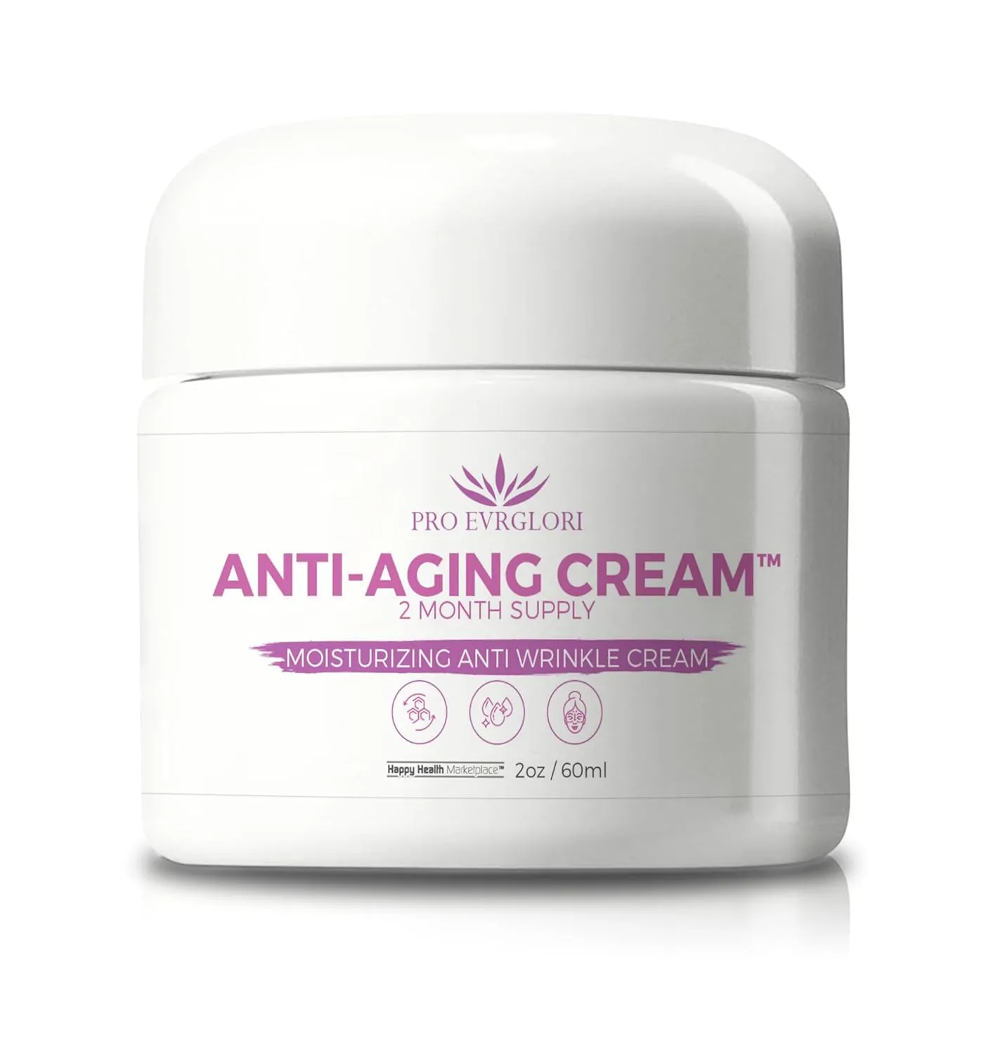 Pro Evrglori Anti Aging Cream - 2 Month - Our Best Anti Aging Cream for Women - Pro Everglori Skincare Anti Wrinkle Cream for Women - Pro Evrglori Anti Aging Skin Cream for Women - Skin Wrinkle Cream
