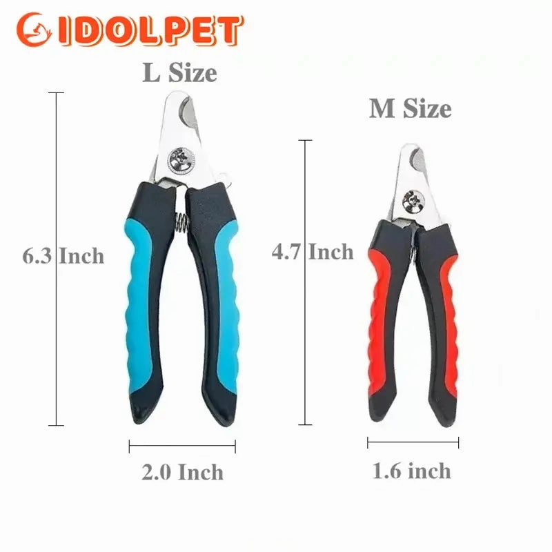 Professional Pet Nail Clipper with Safety Guard  Stainless Steel