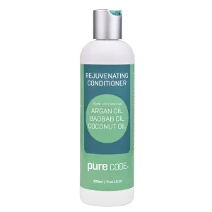 PURE CODE Rejuvenating Conditioner - Hair Repair Treatment with Natural Argan Oil for Deep Hair Moisture Treatment and Hair Regrowth Support - Argan Oil Conditioner