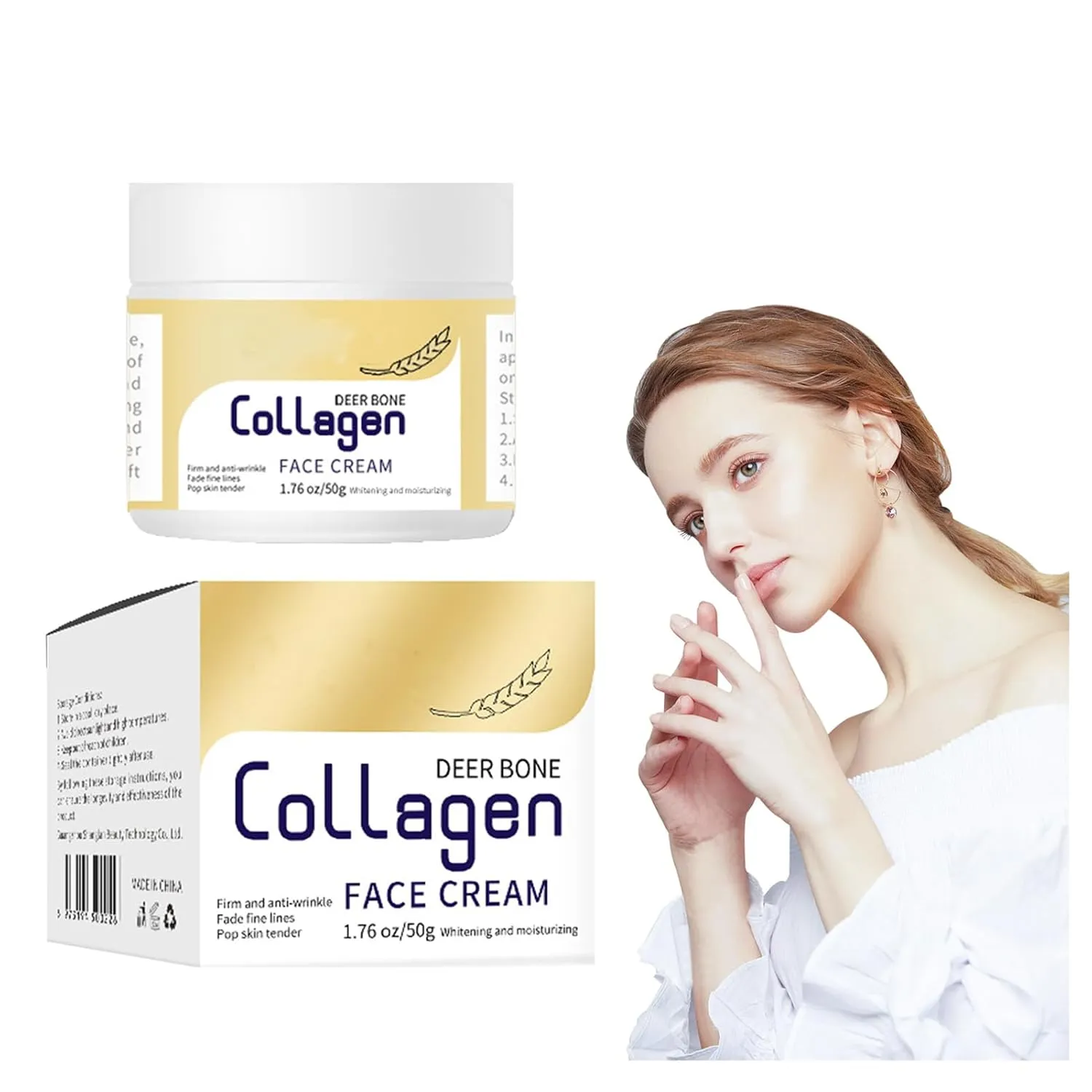 Qanzire Deer Bone Collagen Cream, Qanzire Deer Bone Collagen Face Cream, Qanzre Wrinkle Removal Face Cream, Qanzire Deer Bone Collagen Moisturizing Firming Face Cream (3)