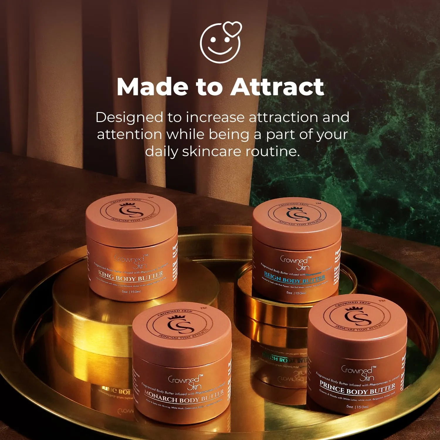 Reign Cologned Body Butter | Fresh & Nautical Scent | Blended with Pink Pepper & Bergamot | Infused with Organic Shea & Mango Butters | Moisturizing Formula with All-Day Fragrance | 5oz